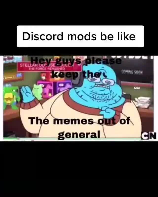 Discord mods be like Th mem general \ - iFunny