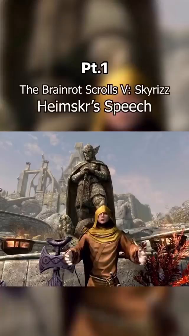 Pt.1 The Brainrot Skyrizz Speech - iFunny