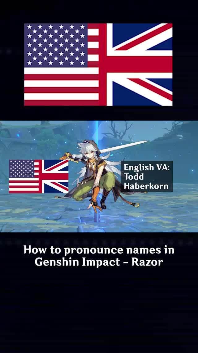 How To Say Razor In Genshin Impact KKK LA English VA Todd Haberkorn 