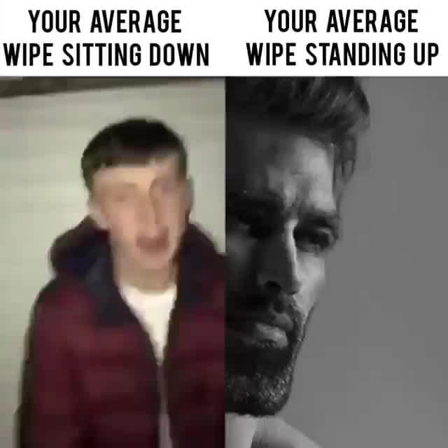 YOUR AVERAGE YOUR AVERAGE WIPE SITTING DOWN WIPE STANDING UP iFunny