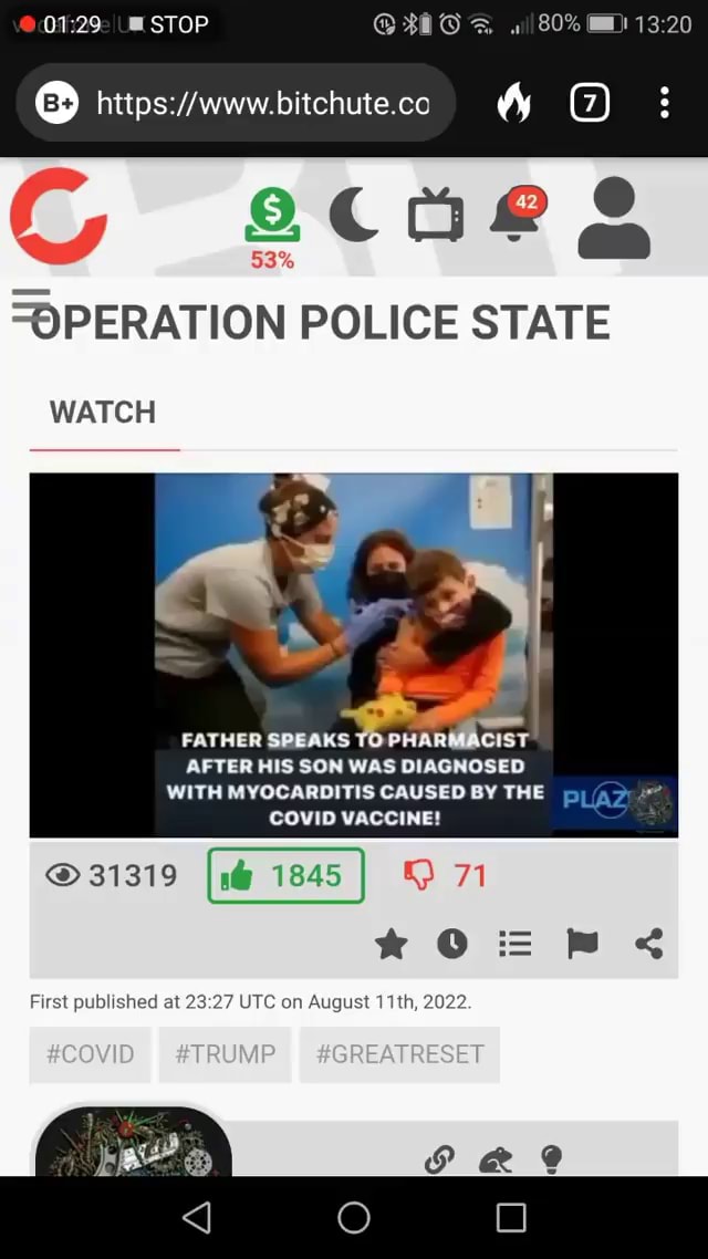 STOP @ by G scaeg 53% OPERATION POLICE STATE WATCH FATHER SPEAKS TO