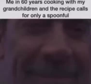 Vie in GU years Cooking with my grandchildren and the recipe calls for