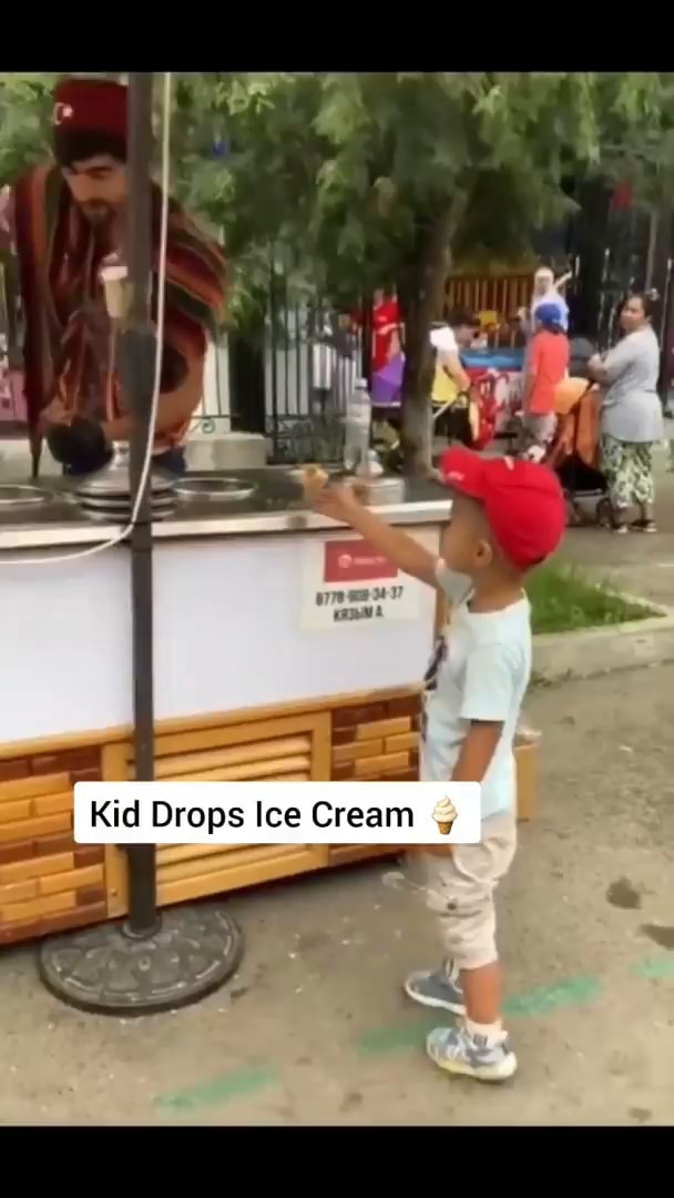Kid Drops Ice Cream iFunny