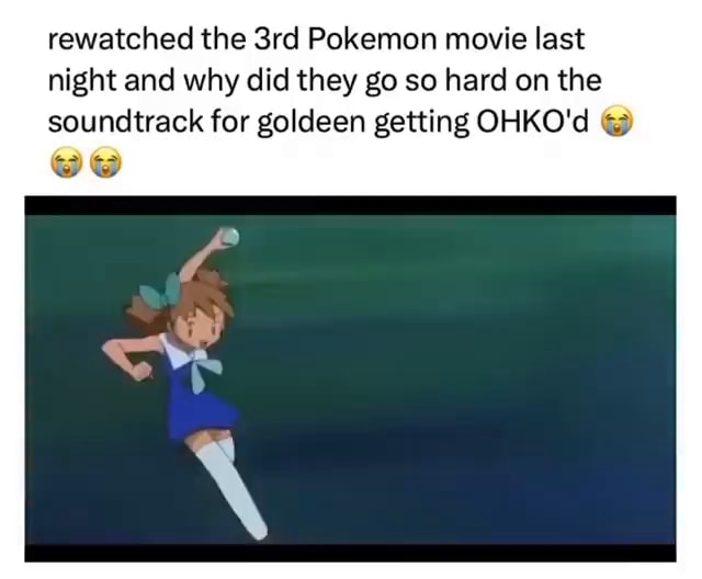 Rewatched the Pokemon movie last night and why did they go so hard on ...