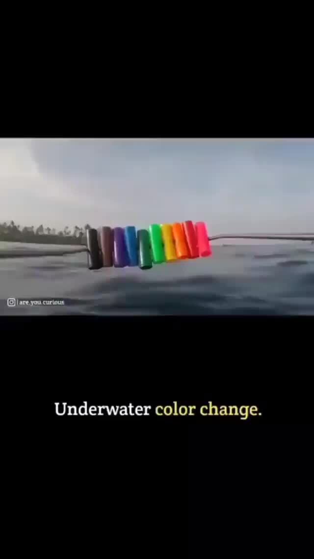 Underwater color change. iFunny