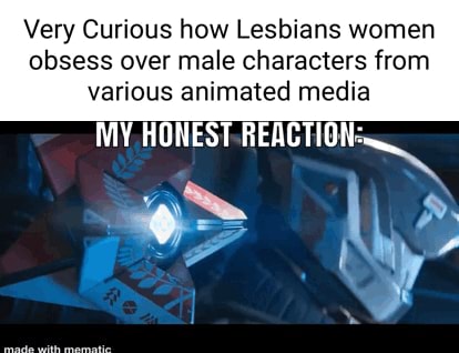 Very Curious how Lesbians women obsess over male characters from