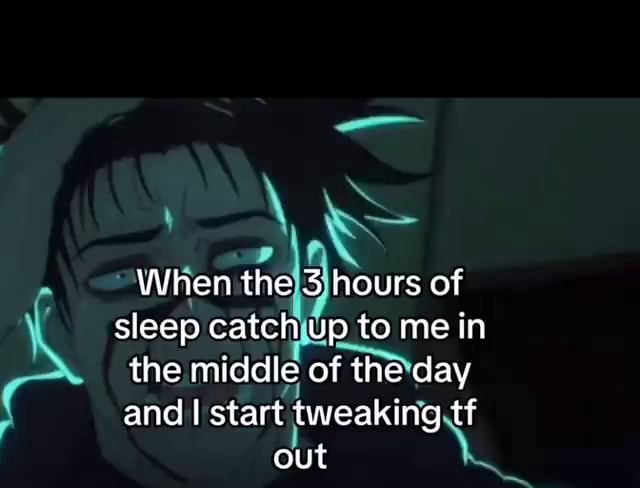 When the 3 hours of sleep catch up to me in the middle of the day and I ...
