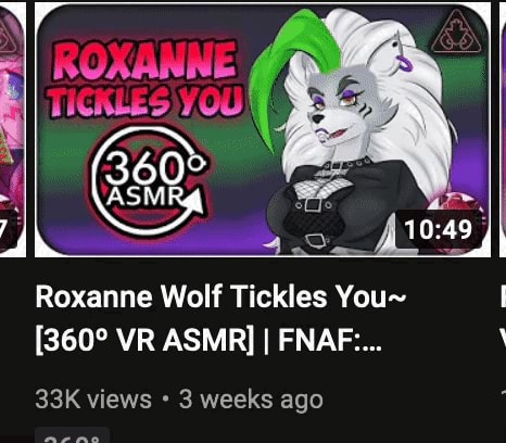 360 Roxanne Wolf Tickles You~ VR ASMR] FNAF.... views 3 weeks ago - iFunny