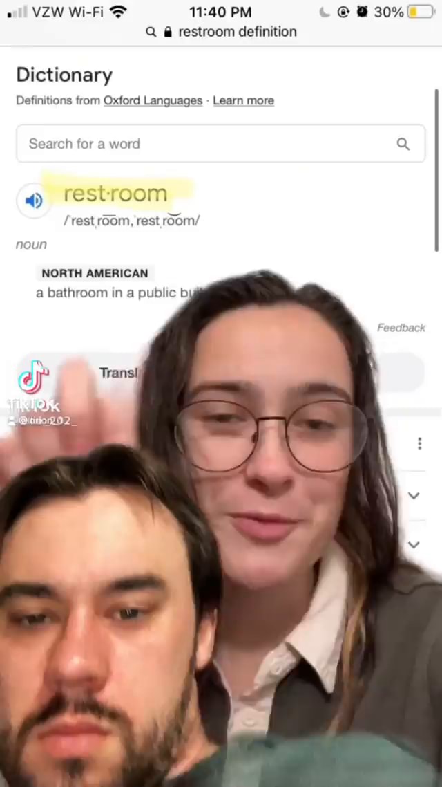 VZW WiFi PM 30 Q restroom definition Dictionary Definitions from