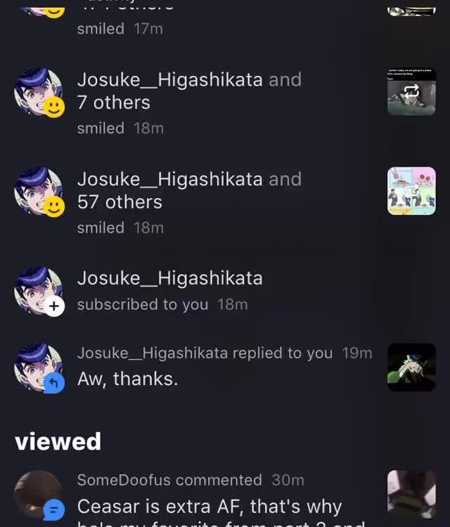 Thank You I Love You Sm Josuke  Higashikata 💜🥰 - & Josuke Higashikata 