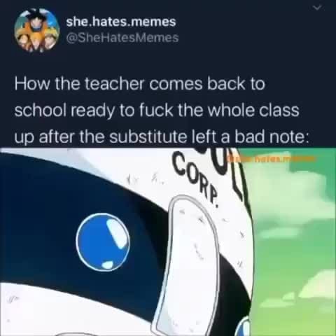 #dragonball_z #anime #animememes #school #teacher #goku #memes - How ...