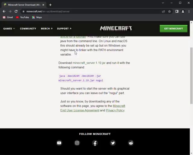 Minecraft Server Download I Mi YouTube Maps GAMES COMMUNITY MERCH