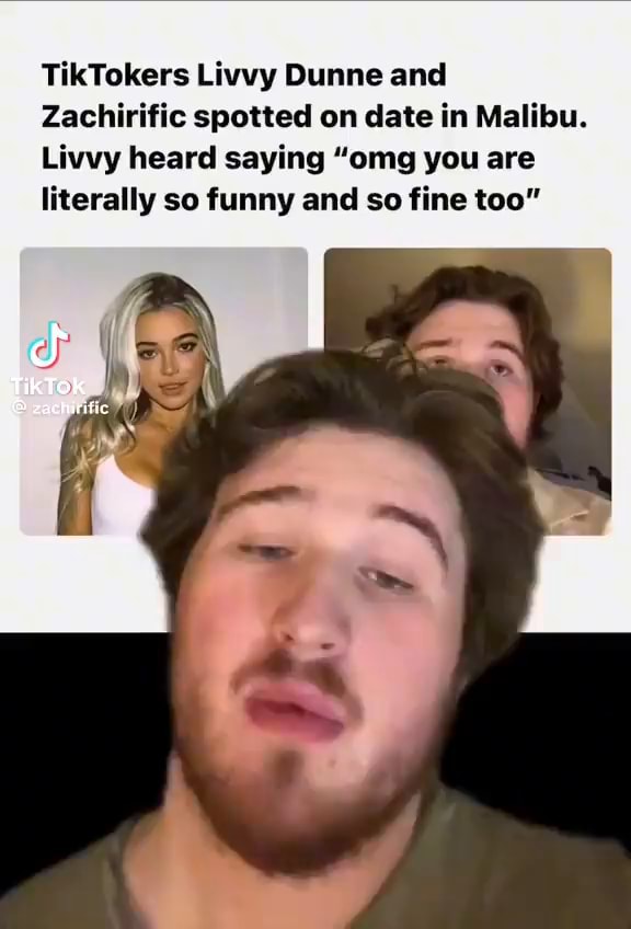 TikTokers Livvy Dunne and Zachirific spotted on date in Malibu. Livvy