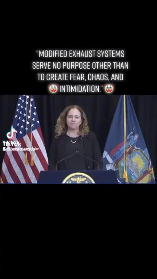 "MODIFIED EXHAUST SYSTEMS SERVE NO PURPOSE OTHER THAN TO CREATE FEAR