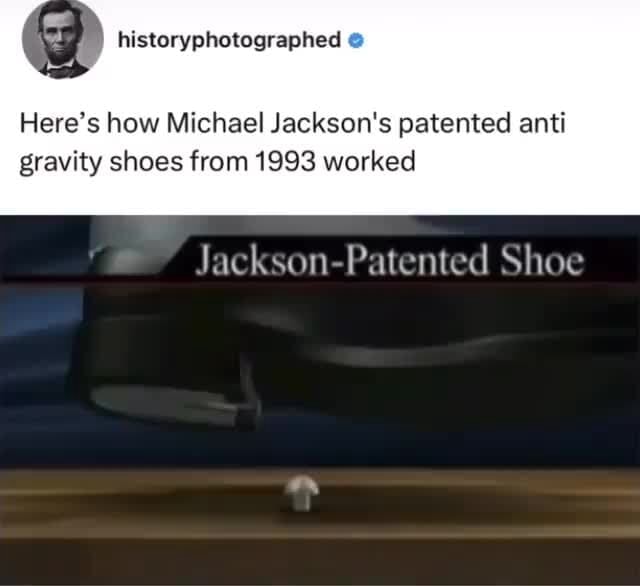 michael jackson patented shoes