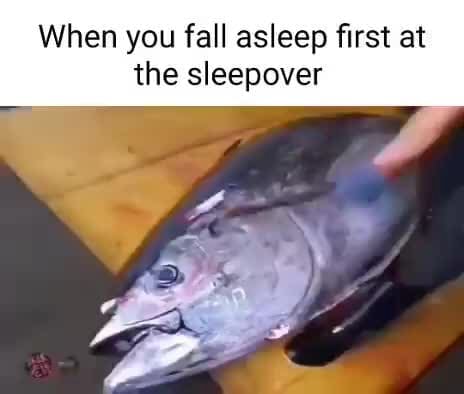 When you fall asleep first at the sleepover - iFunny