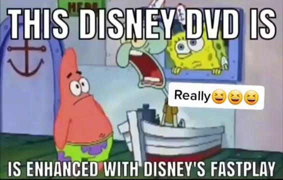 THIS DISNEY DVD IS IS ENHANCED WITH DISNEY'S FASTPLAY - iFunny