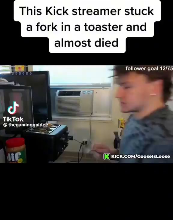 This Kick streamer stuck a fork in a toaster and almost died follower ...