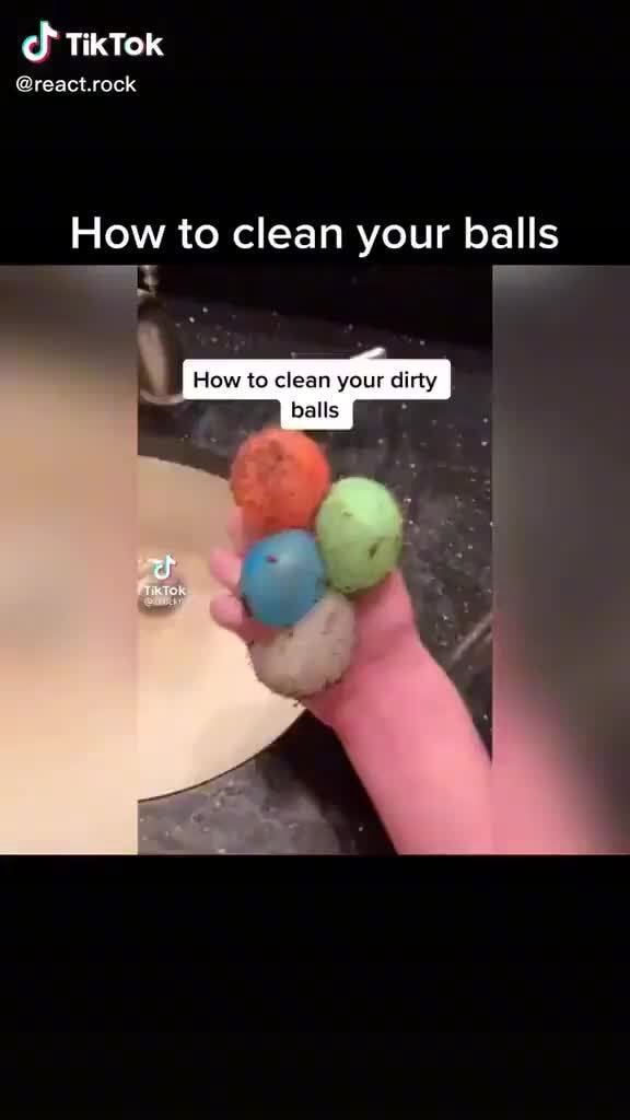 TikTok react.rock How to clean your balls How to clean your dirty