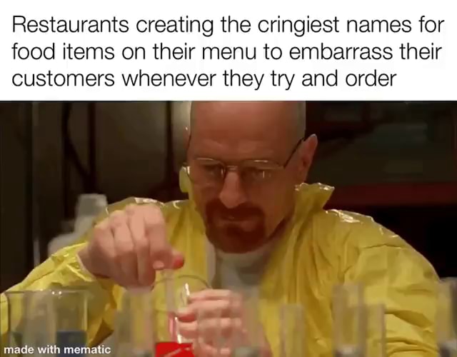 Restaurants creating the cringiest names for food items on their menu ...