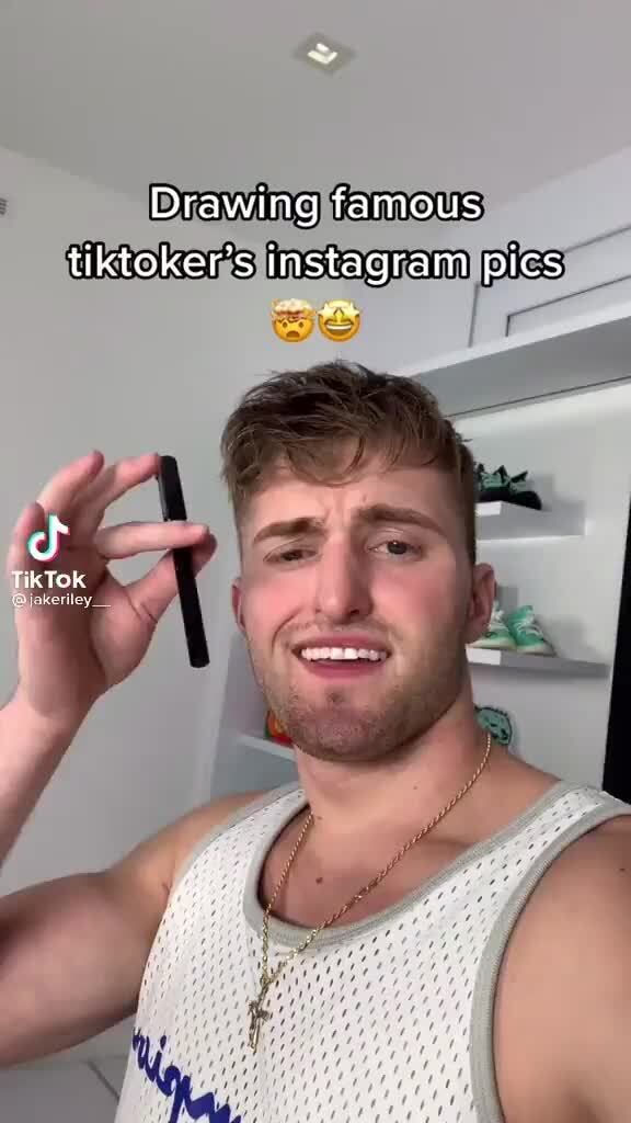Drawing famous tiktoker's instagram pics iFunny