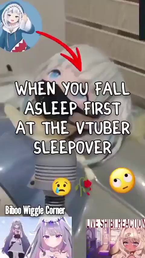 WHEN YOU FALL ASLEEP FIRST AT THE VTUBER SLEEPOVER Biboe Wiggle Corner ...