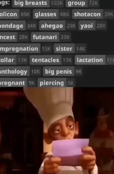 Igs: big breasts group olicon glasses shotacon jondage ahegao yaoi ncest futanari mpregnation sister ollar tentacles lactation inthology big penis regnant piercing - iFunny