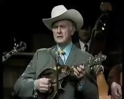 Bill Monroe, the father of bluegrass, singing Mule Skinner Blues. - iFunny