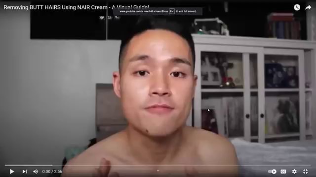 Ng BUTT HAIRS Using NAIR Cream iFunny