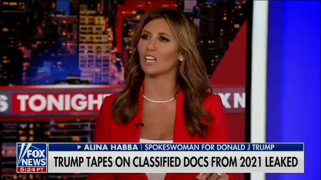 Ut TONIGH XN > ALINA HABBA I SPOKESWOMAN FOR DONALD J TRUMP. TRUMP ...