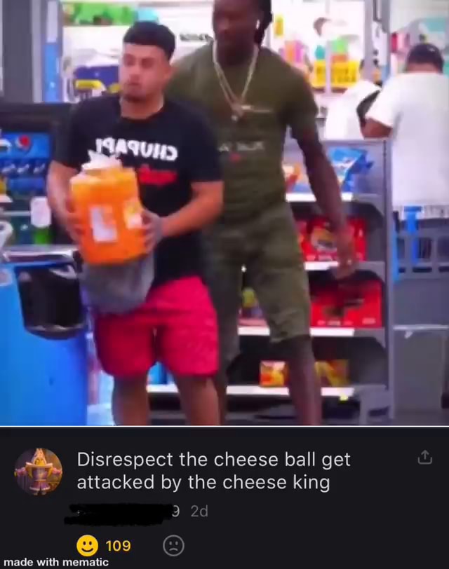 Autistic man gets his cheese balls stollen. The cheese king decides to ...