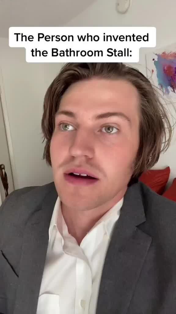 The Person who invented the Bathroom Stall { NS iFunny