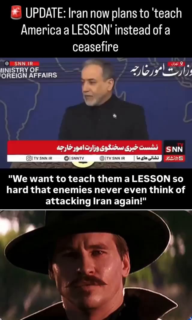 UPDATE: Iran now plans to teach America a LESSON' instead of a ...