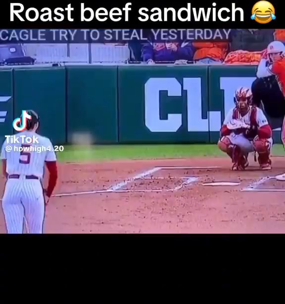 Roast beef sandwich CAGLE TRY TO STEAL YESTERDAY Tik Tok iFunny