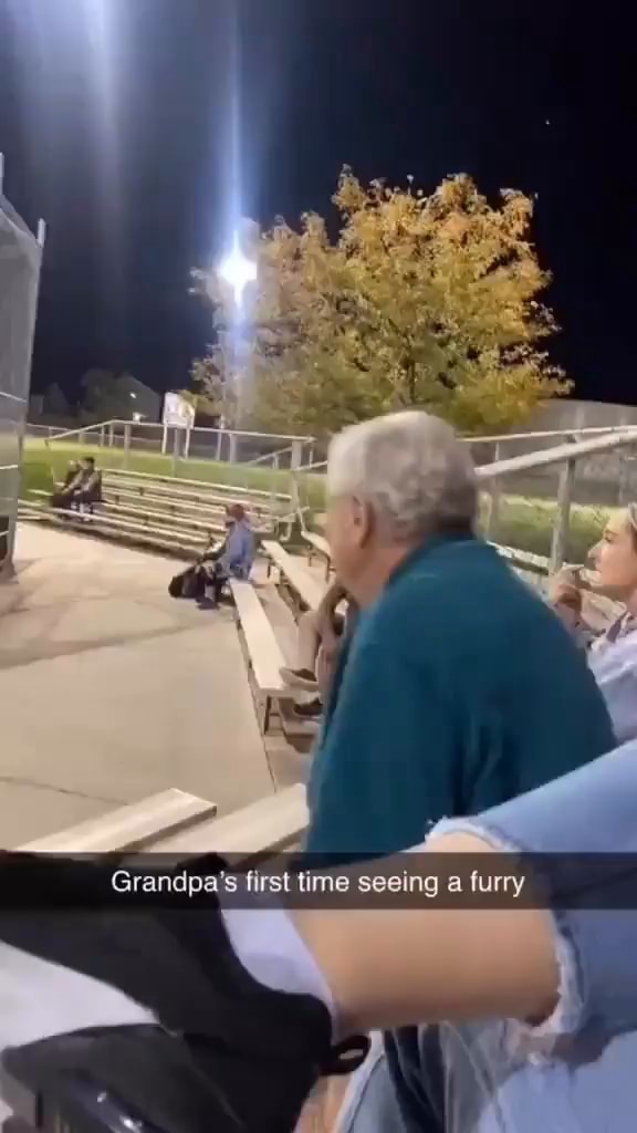 Grandpa's first time seeing a furry - iFunny