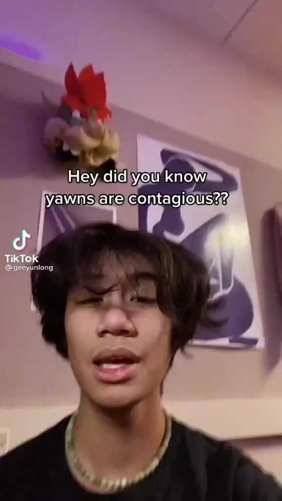 Hey did you know yawns are contagious?? ff Tik ToK - iFunny