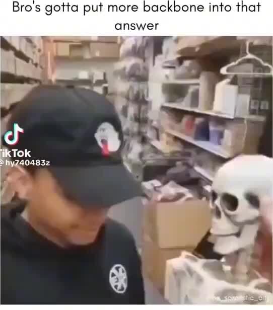 Bros gotta put more backbone into that answer KTOK - iFunny