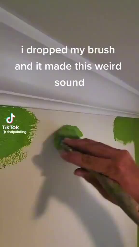 I dropped my brush and it made this weird sound cf Tik Tok iFunny