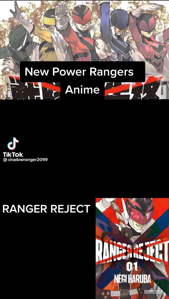 New Power Rangers Anime TikTok shadowranger2099 RANGER REJECT 
