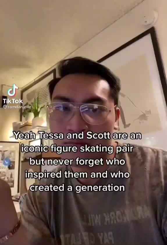 Tik Tok Tessa And Scott Are An Icanic Figure Skating Pair But Never Forget Who Inspired Them And 3568