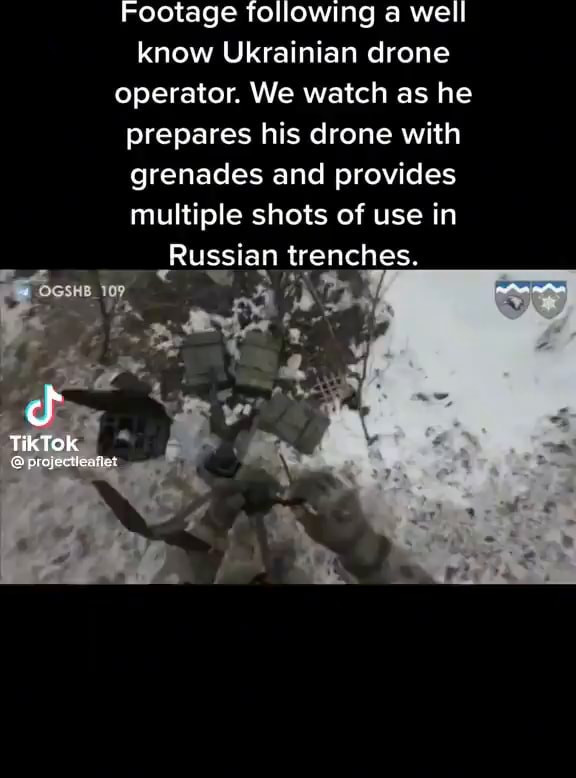 Footage Following A Well Know Ukrainian Drone Operator. We Watch As He ...