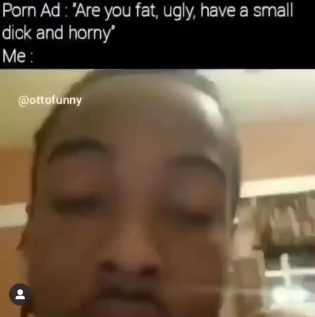 Porn Ad : 'Are you fat, ugly, have a small dick and horny' Me ofunny Do -  iFunny Brazil