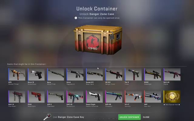 Unlock Container Unlock Danger Zone Case @ This Container can only be ...
