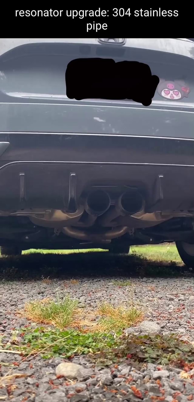 Resonator upgrade 304 stainless pipe iFunny