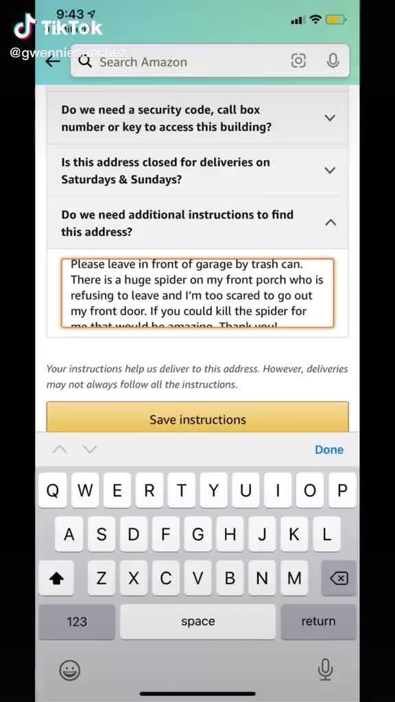 439 al th es) Search Amazor Do we need a security code, call box