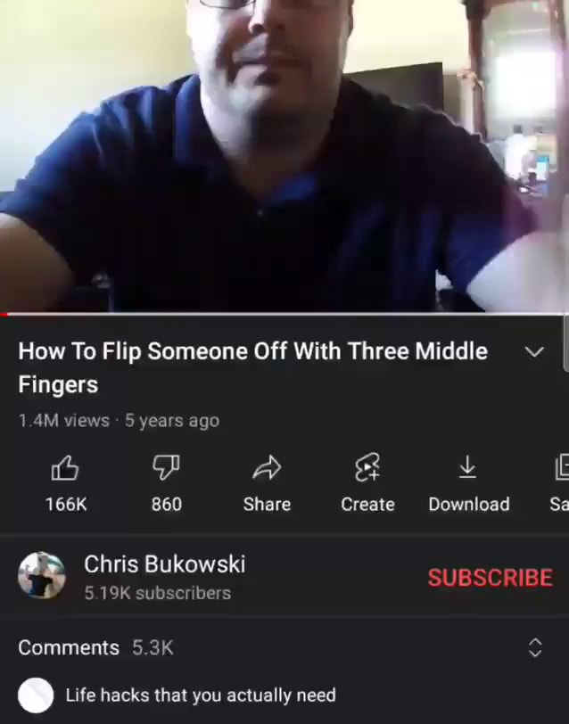 How To Flip Someone Off With Three Middle Fingers 1.4M views 5 years