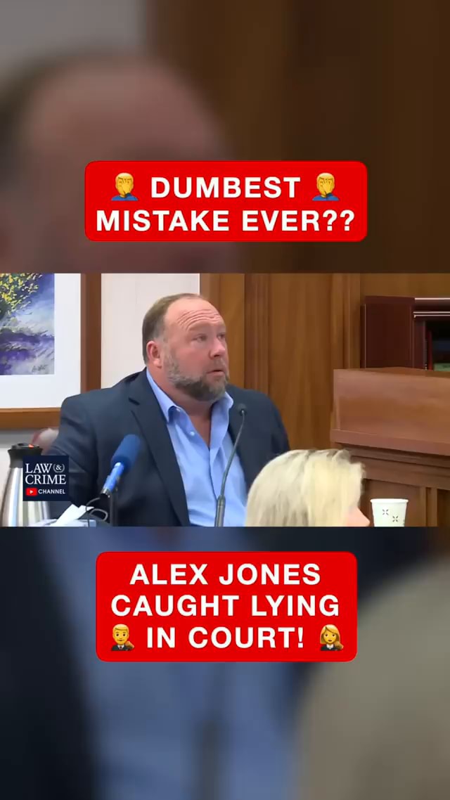 DUMBEST MISTAKE EVER?? ALEX JONES CAUGHT LYING IN COURT iFunny