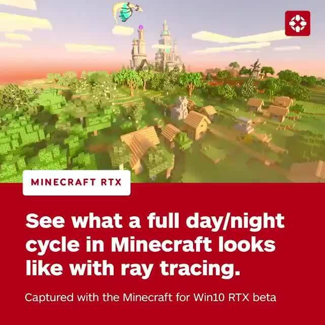 See what a full day/night cycle in Minecraft looks like with ray