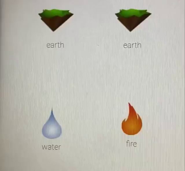 Ecosystem - earth earth water fire - iFunny