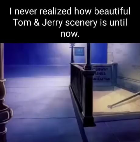 I never realized how beautiful Tom & Jerry scenery is until now. I - iFunny